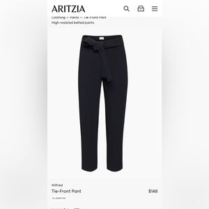 Aritzia Tie Front Pant